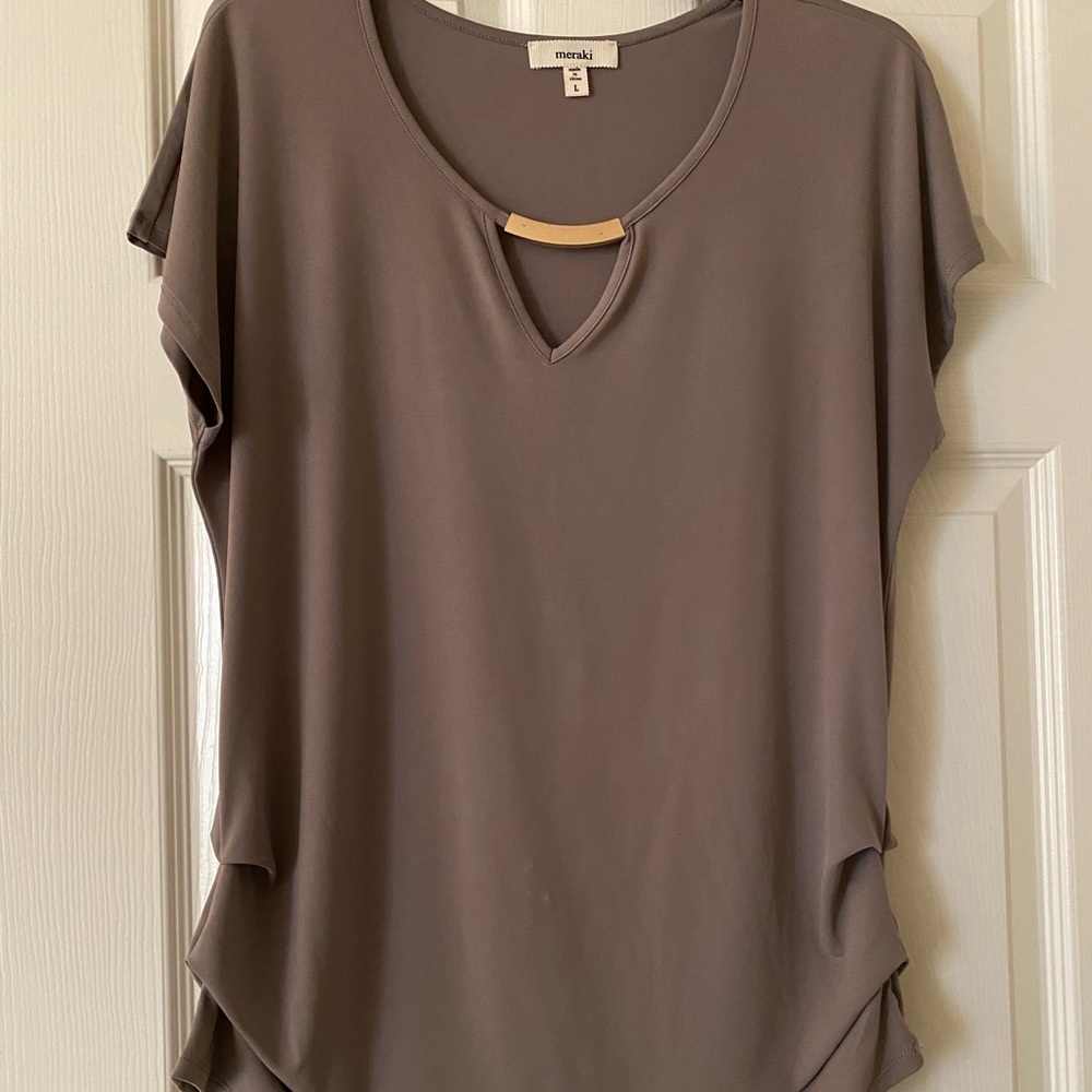 A beige brown Top